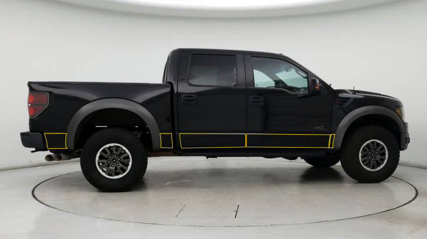 Lower Body Line Paint Protection - Crew Cab (2010-2014 Raptor)