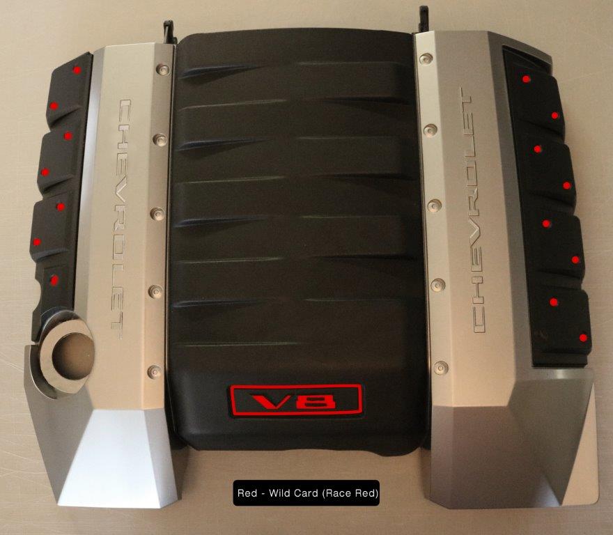 Engine Cover Accents - Black Portion (2010-2015 Camaro)