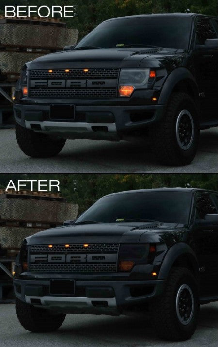 Headlight Lens Vinyl Tint (2009-2014 F150 & 2010-2014 Raptor)