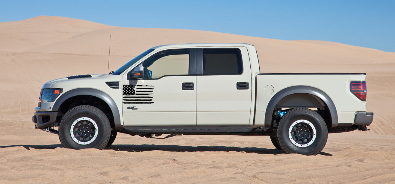 Side Door Horizontal American Flag (2010-2014 Raptor)