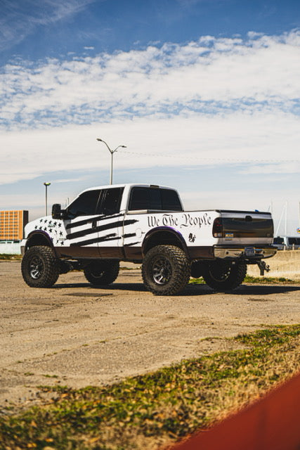 Stars & Bars Side Tattered American Flag (1999-2007 F-250)