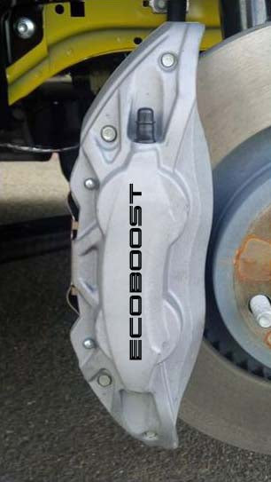 EcoBoost Caliper Letter Vinyl Decals (2015-2024 Mustang)