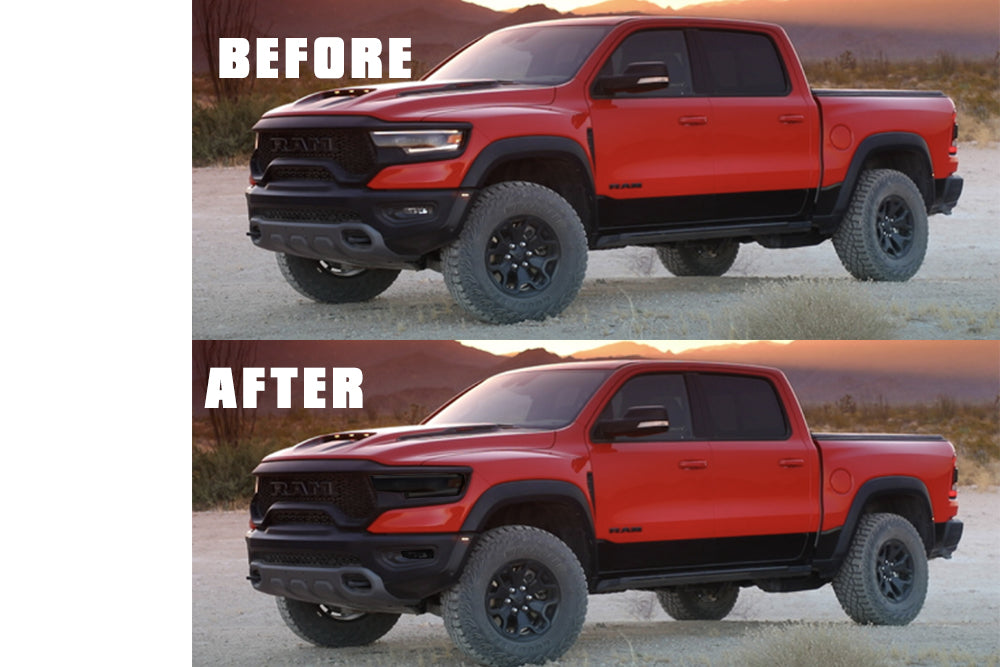 Front & Rear Lens Tint Kit (2021-2024 Ram TRX)
