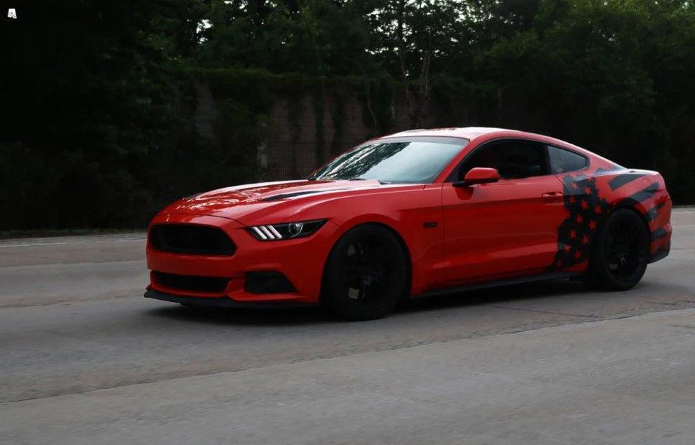 Tattered American Flag Body Graphics (2015-2023 Mustang)