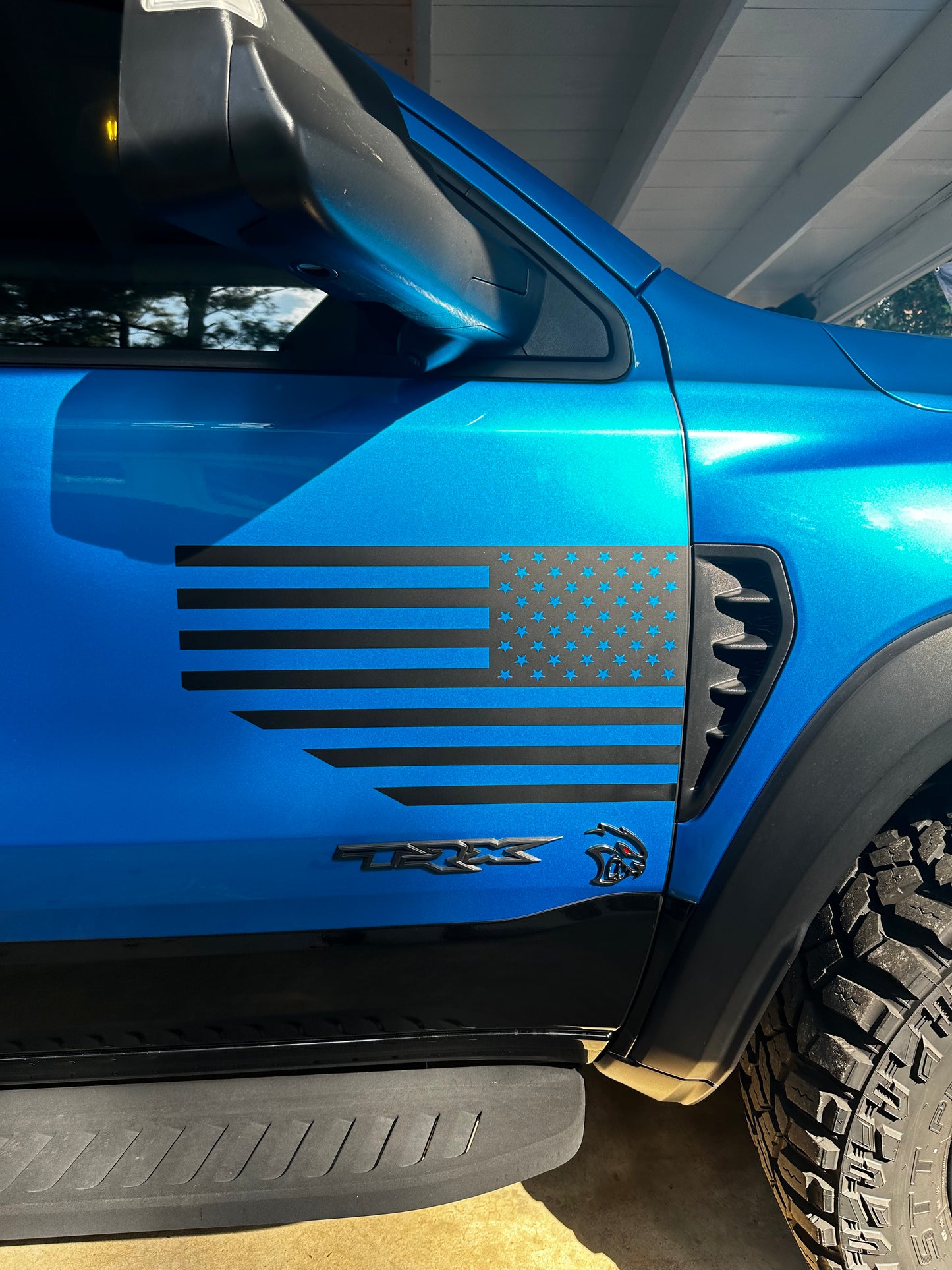 Side American Flag - Non Distressed (2021-2025 Ram TRX/RHO)