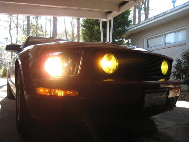 Fog Light Lens Colored Vinyl Tint (2005-2012 Mustang GT)