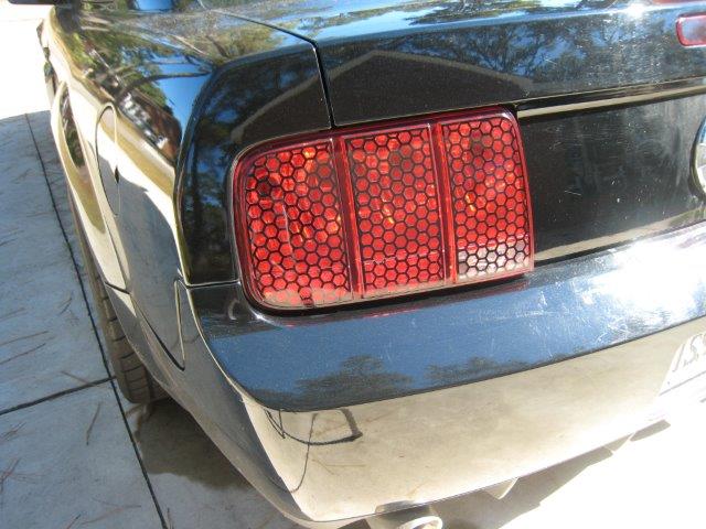 Tail Light Honey Comb Vinyl Overlay (2005-2009 Mustang)