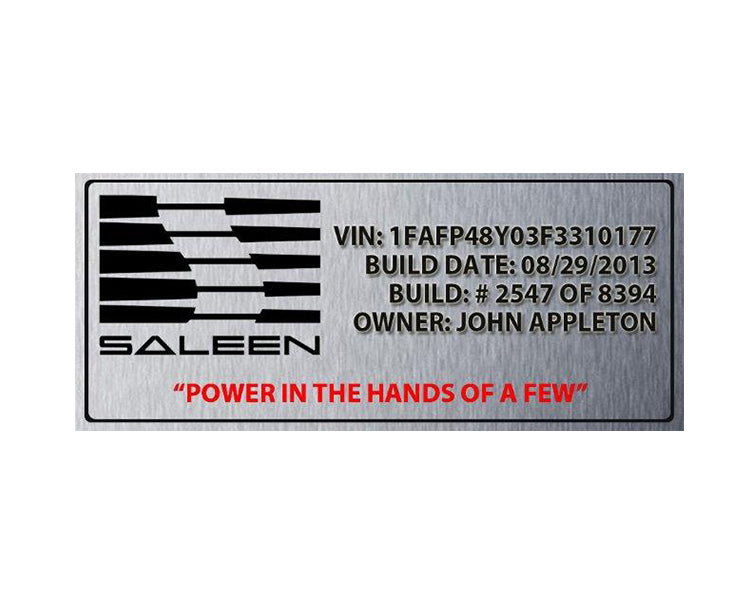 Aluminum Build Plate Radiator Sized - Saleen