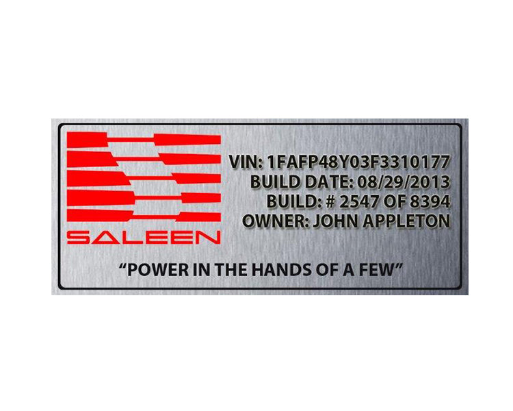 Aluminum Build Plate Radiator Sized - Saleen
