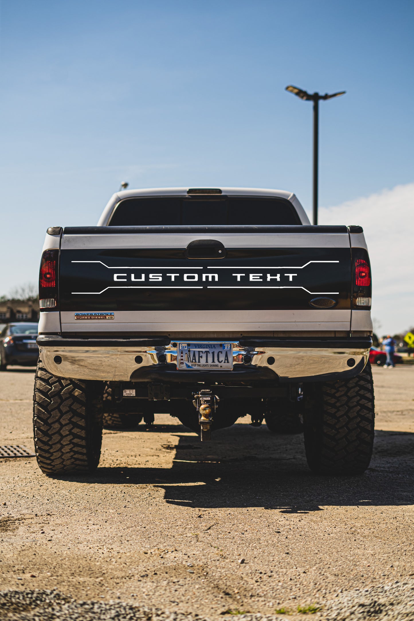 Tailgate Applique Decal with Lines (1999-2007 F-250)