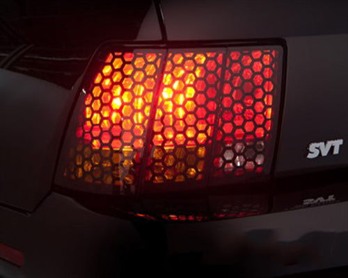 Tail Light Honey Comb Vinyl Overlay (1999-2004 Mustang)