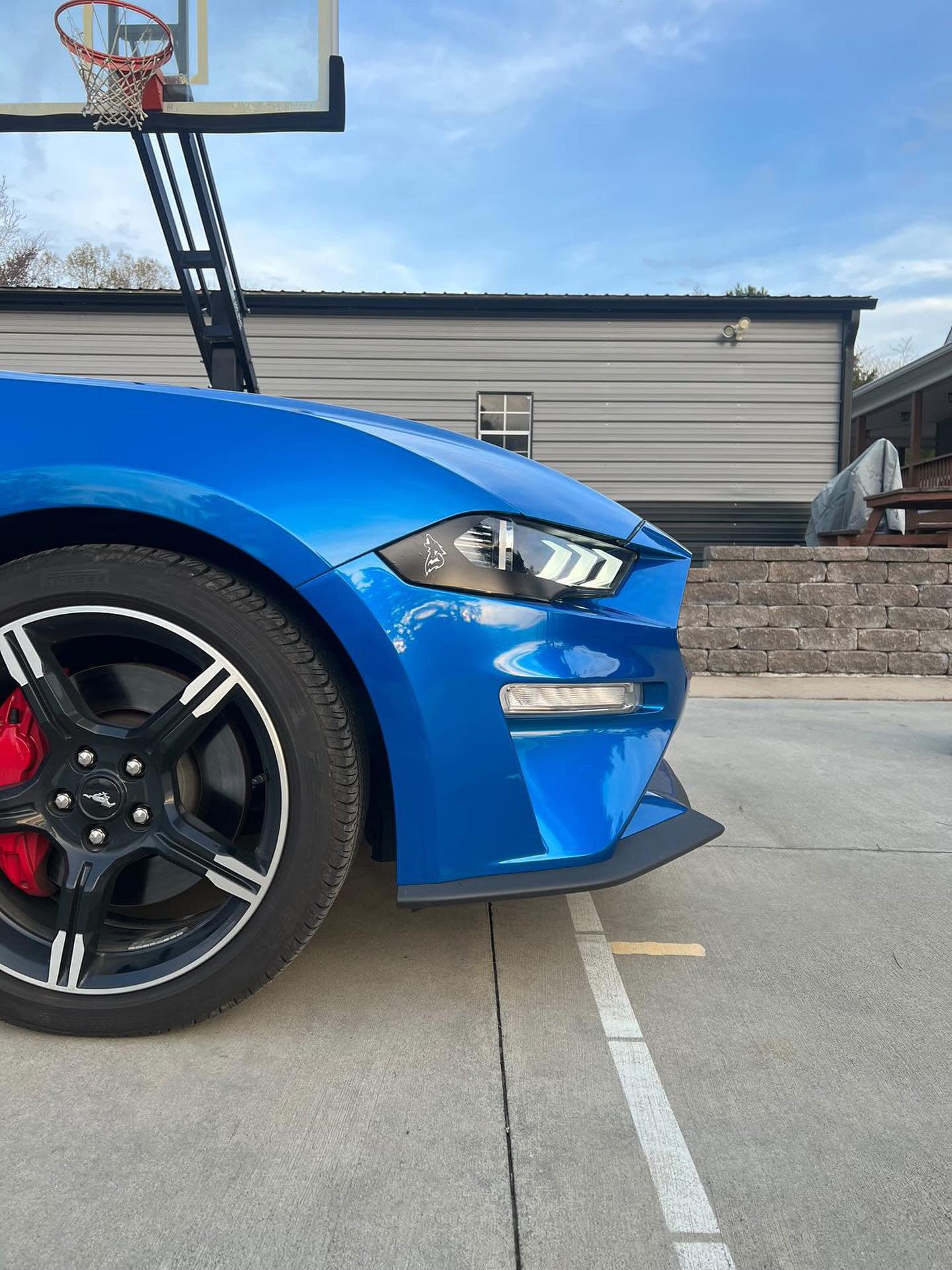 Printed Headlight Amber Corner Blackout (2018-2023 Mustang)