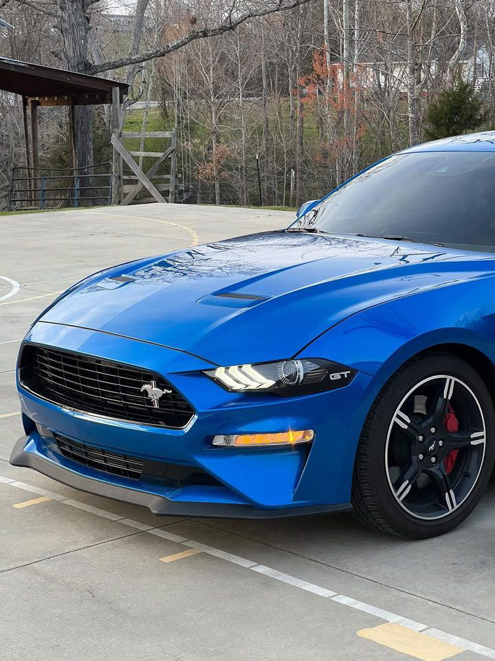 Printed Headlight Amber Corner Blackout (2018-2023 Mustang)