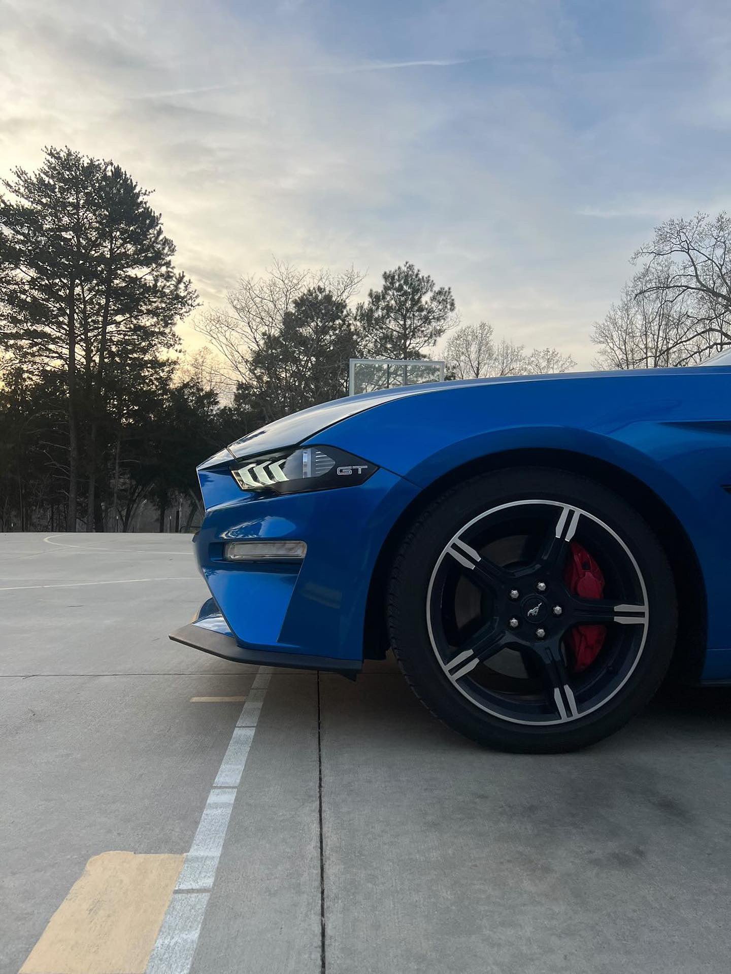 Printed Headlight Amber Corner Blackout (2018-2023 Mustang)