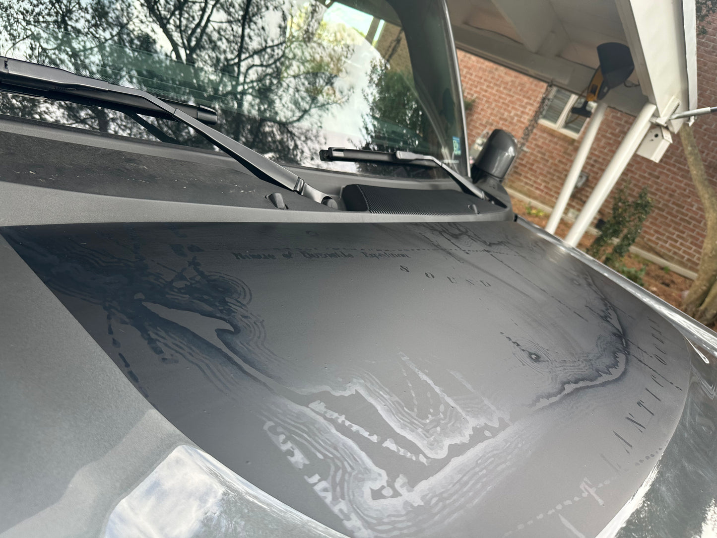 Small Hood Decal with Outer Banks Map Graphic (2021-2023 Bronco)