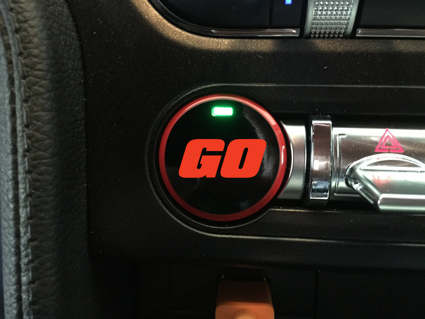 Push Button Decal "GO" (2015-2023 Mustang)