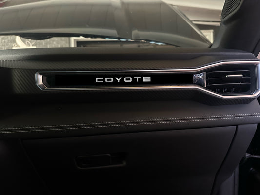 Large Aluminum Dash Plate [S4] Coyote (2024+ Mustang)
