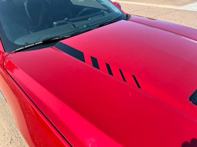 Hood Line Accent Step Graphics (2024+ Mustang)