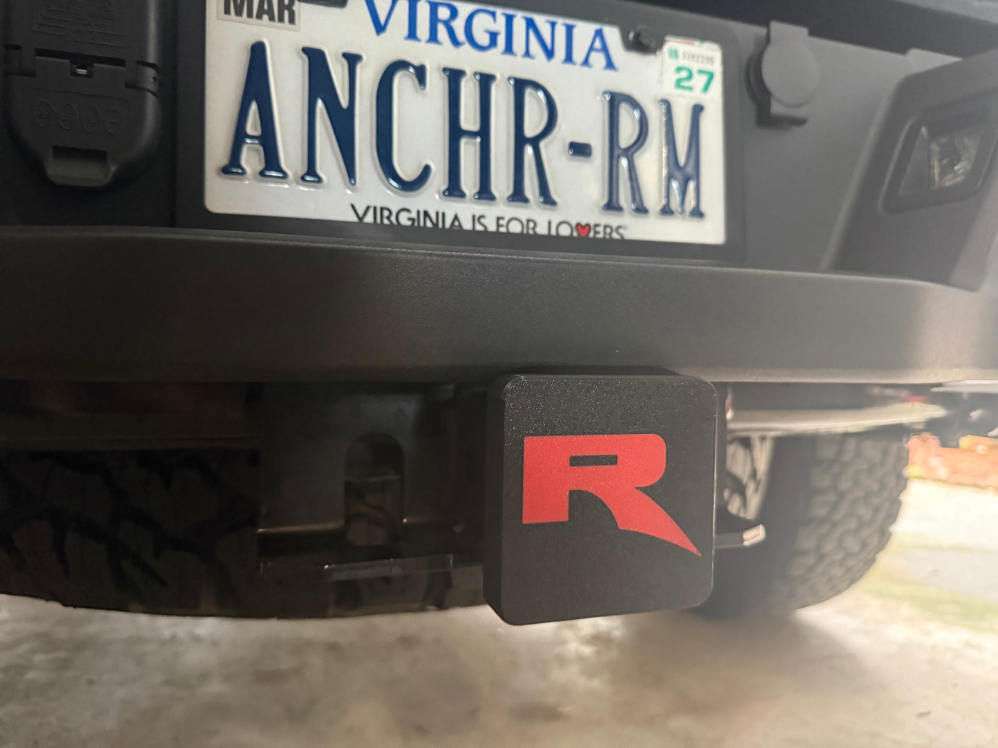 Heavy-Duty 2" Receiver Hitch Cover | UV Resistant ASA | High-Temp 3D Printed | No-Break Locking Tab | Trailer Hitch Plug