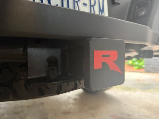 Heavy-Duty 2" Receiver Hitch Cover | UV Resistant ASA | High-Temp 3D Printed | No-Break Locking Tab | Trailer Hitch Plug