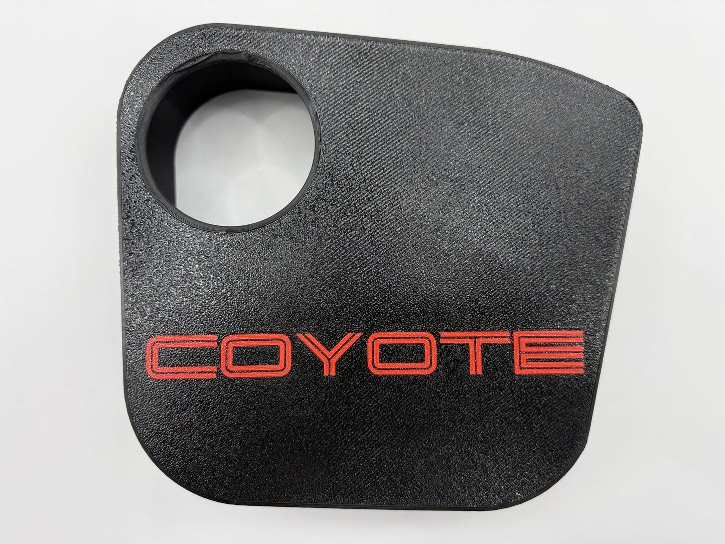 Coolant Tank Cover with Coyote Text (2024+ Mustang)