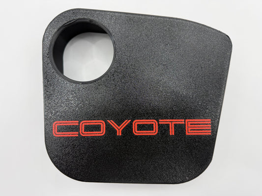 Coolant Tank Cover with Coyote Text (2024+ Mustang)