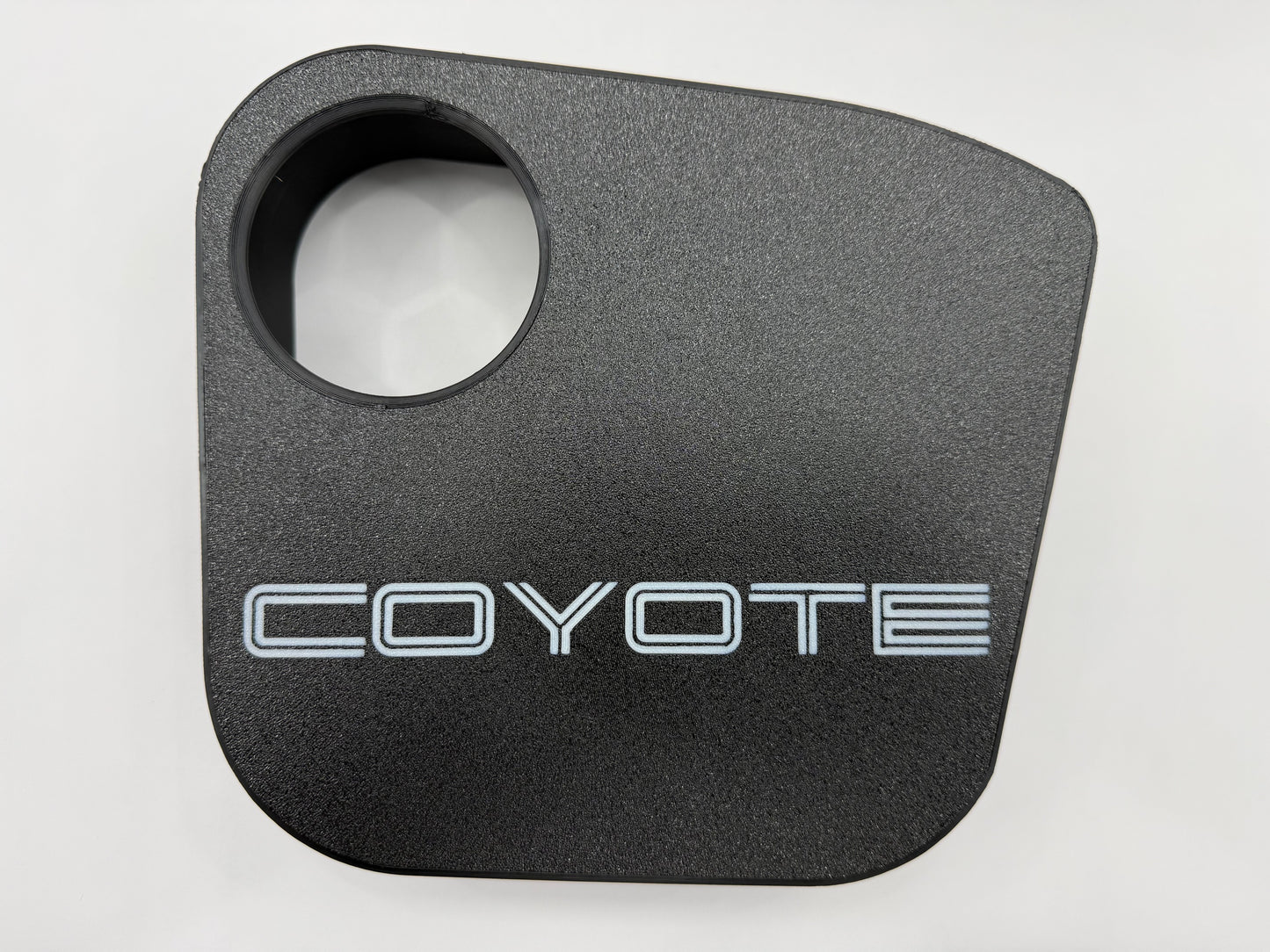 Coolant Tank Cover with Coyote Text (2024+ Mustang)
