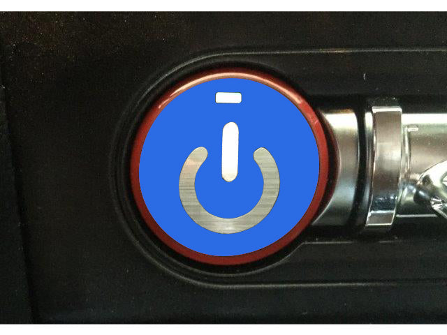 Push Button Decal Power Symbol (2015-2017 Mustang)