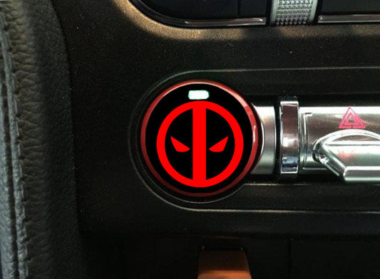 Push Button Decal "Deapool (2)" (Charger/Challenger)