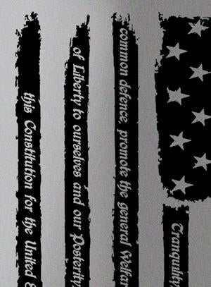 Oracal Distressed Tattered Flag We The People American Eagle Tailgate Vinyl Decal