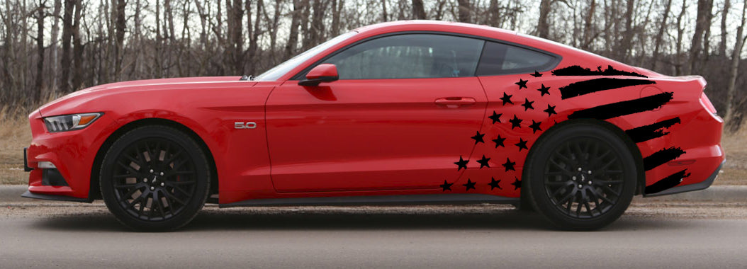 Stars & Bars Body Graphics (2015-2023 Mustang)