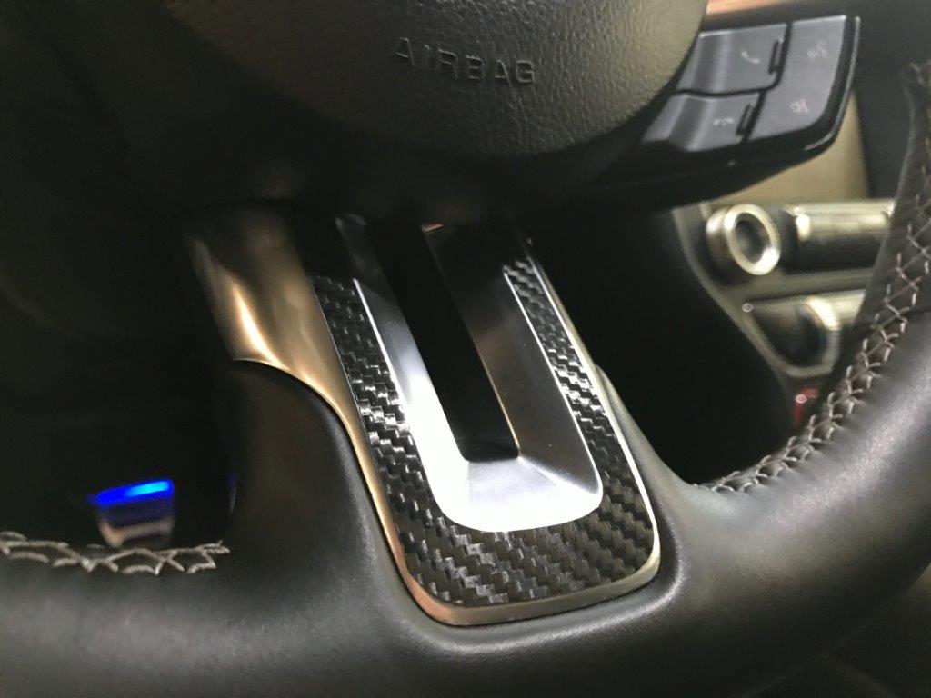 Dash Overlay Kit Right Hand Drive - Carbon Fiber (2015-2023 Mustang)