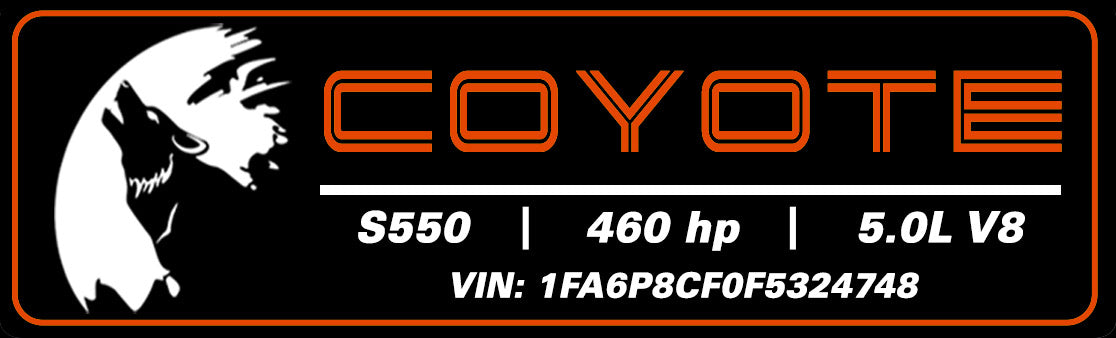 Aluminum Engine Cover Plate [S5C] -Moon Coyote (2018-2023 MUSTANG)