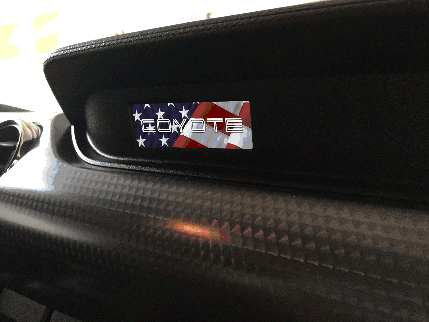 Aluminum Dash Plate [S19] Coyote Flag S2 (2015-2017 Mustang)