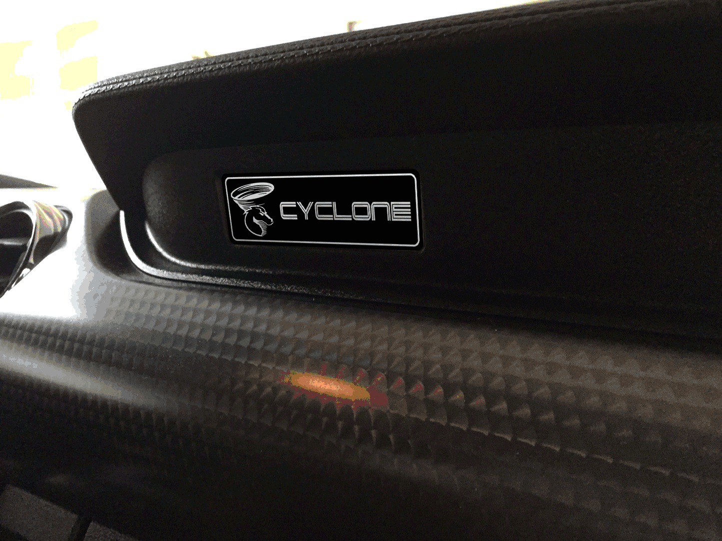 Aluminum Dash Plate [S26] Cyclone Border (2015-2017 Mustang)