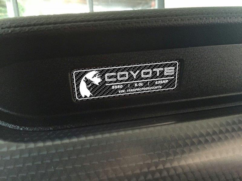 Aluminum Dash Plate [S5C] -Moon Coyote Carbon Fiber (2018-2023 MUSTANG)
