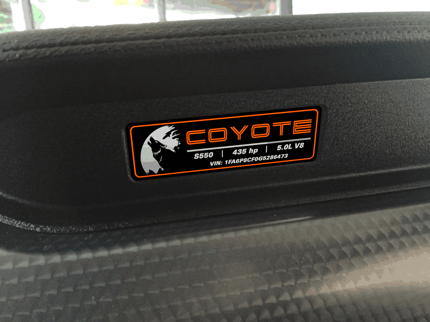 Aluminum Dash Plate [S5C] -Moon Coyote Custom (2018-2023 MUSTANG)