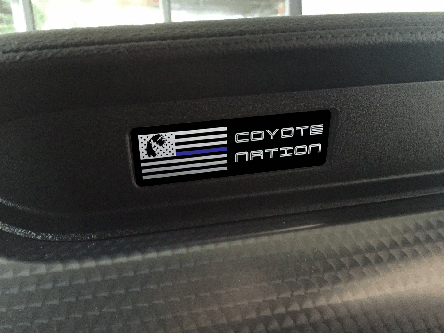 Aluminum Dash Plate [S12] Coyote Nation Black Blue (2015-2017 Mustang)
