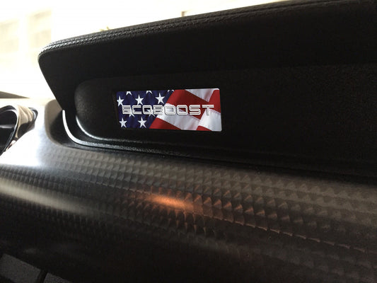 Aluminum Dash Plate [S35] EcoBoost Flag S2 (2015-2017 Mustang)