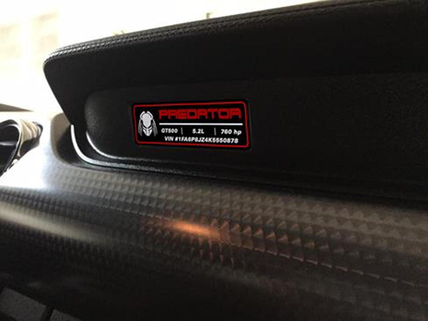 Aluminum Dash Plate [S5C] - Predator Custom (2020-2023 GT500)