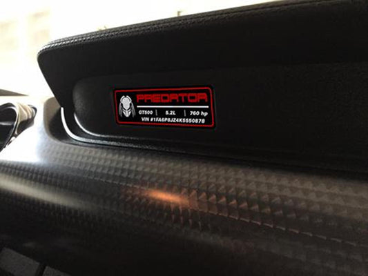 Aluminum Dash Plate [S5C] - Predator Custom (2020-2023 GT500)