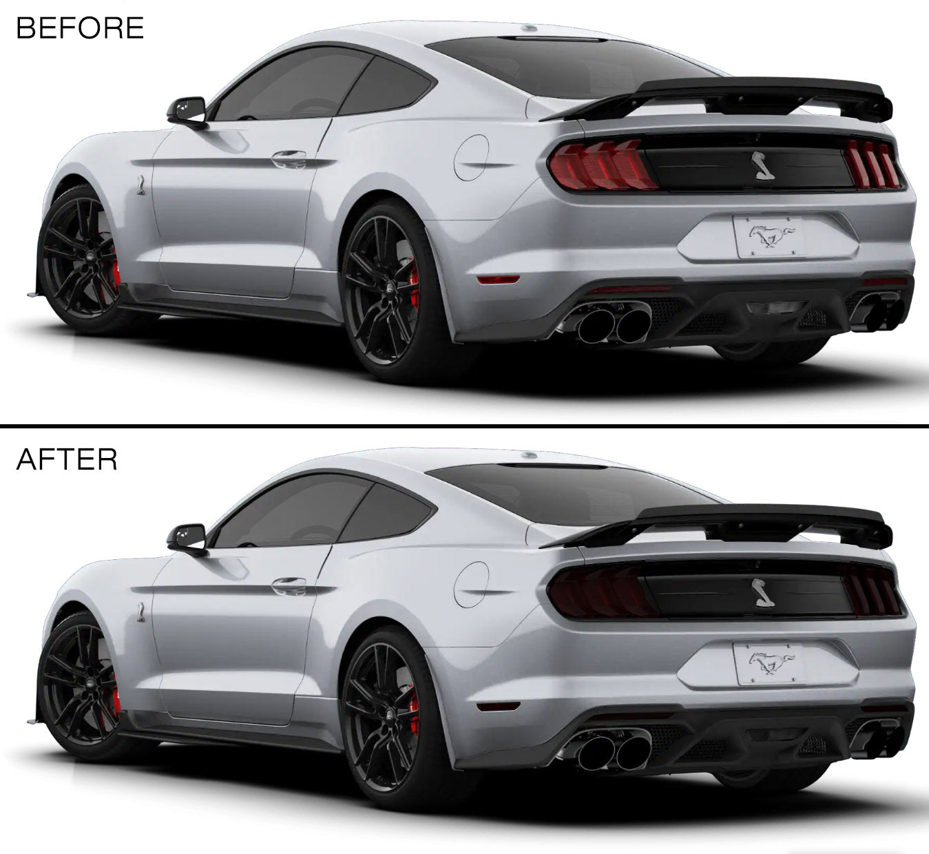 Front & Rear Lens Vinyl Tint Kit (2020-2023 Mustang GT500)