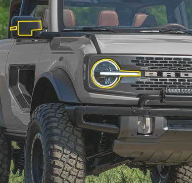 Paint Protection - Front Kit (2021-2023 Bronco)