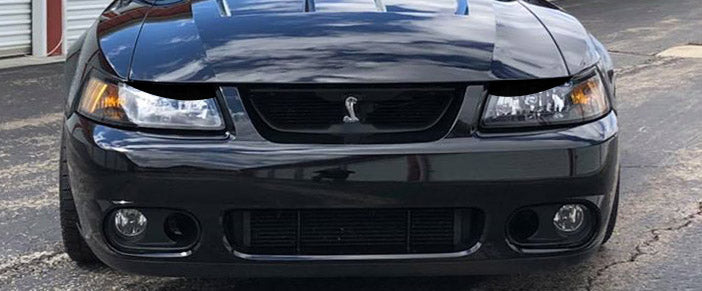 Headlight Lens Black Out Accents (1999-2004 Mustang)