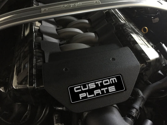 Custom Engine Cover Plate [CEP] Printed Aluminum Plate (2015-2017 Mustang)