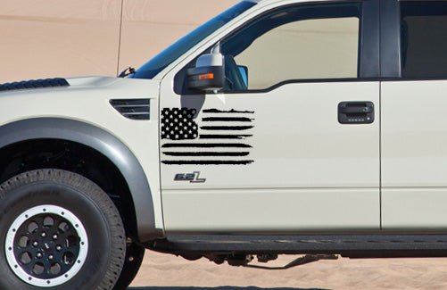 Side Door Horizontal American Flag (2010-2014 Raptor)