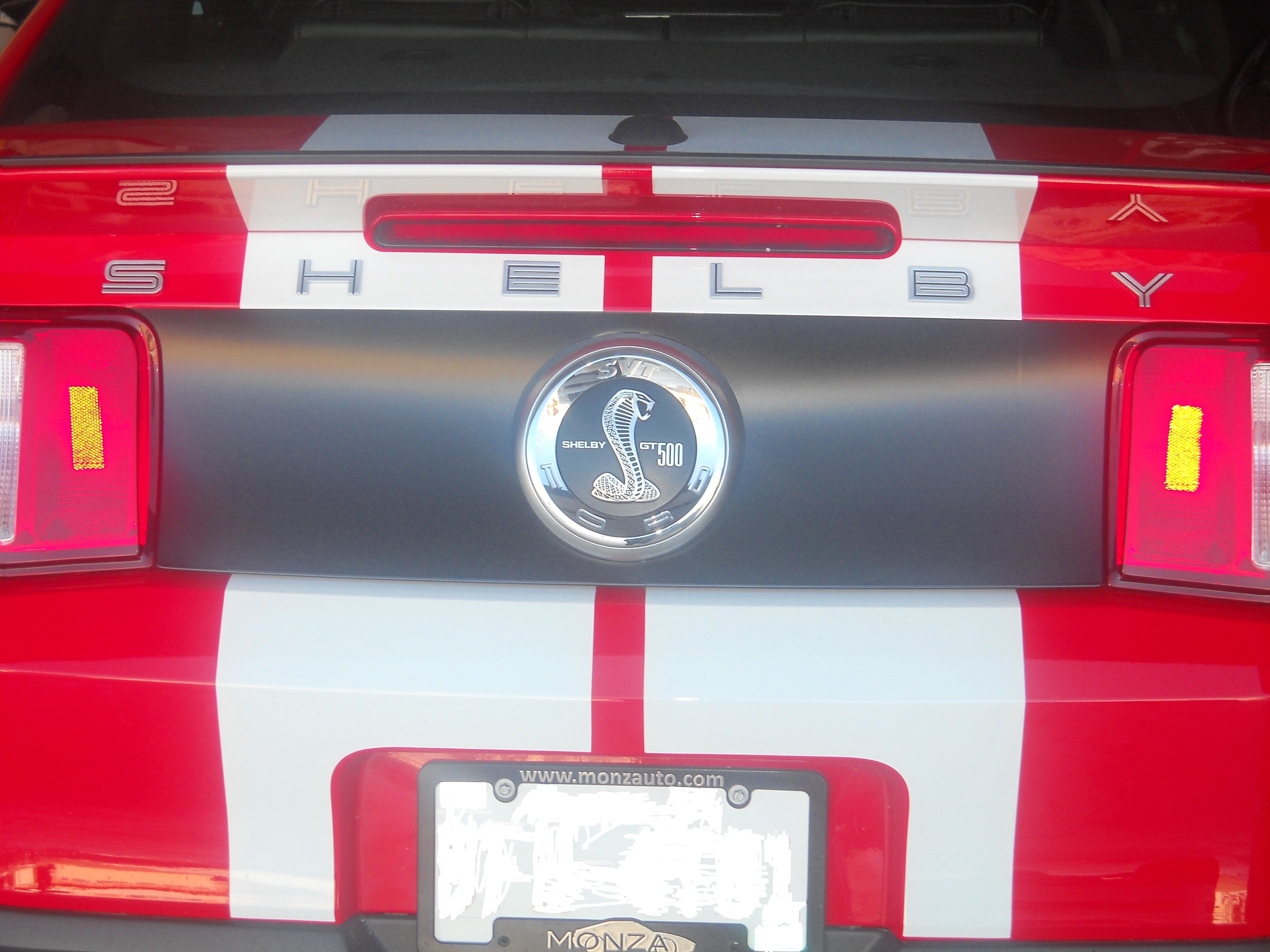 Trunk Center Black Out Panel (2010-2012 Mustang)