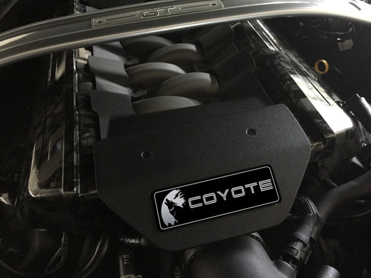 Aluminum Engine Cover Plate [S5] Moon Coyote (2015-2017 Mustang)