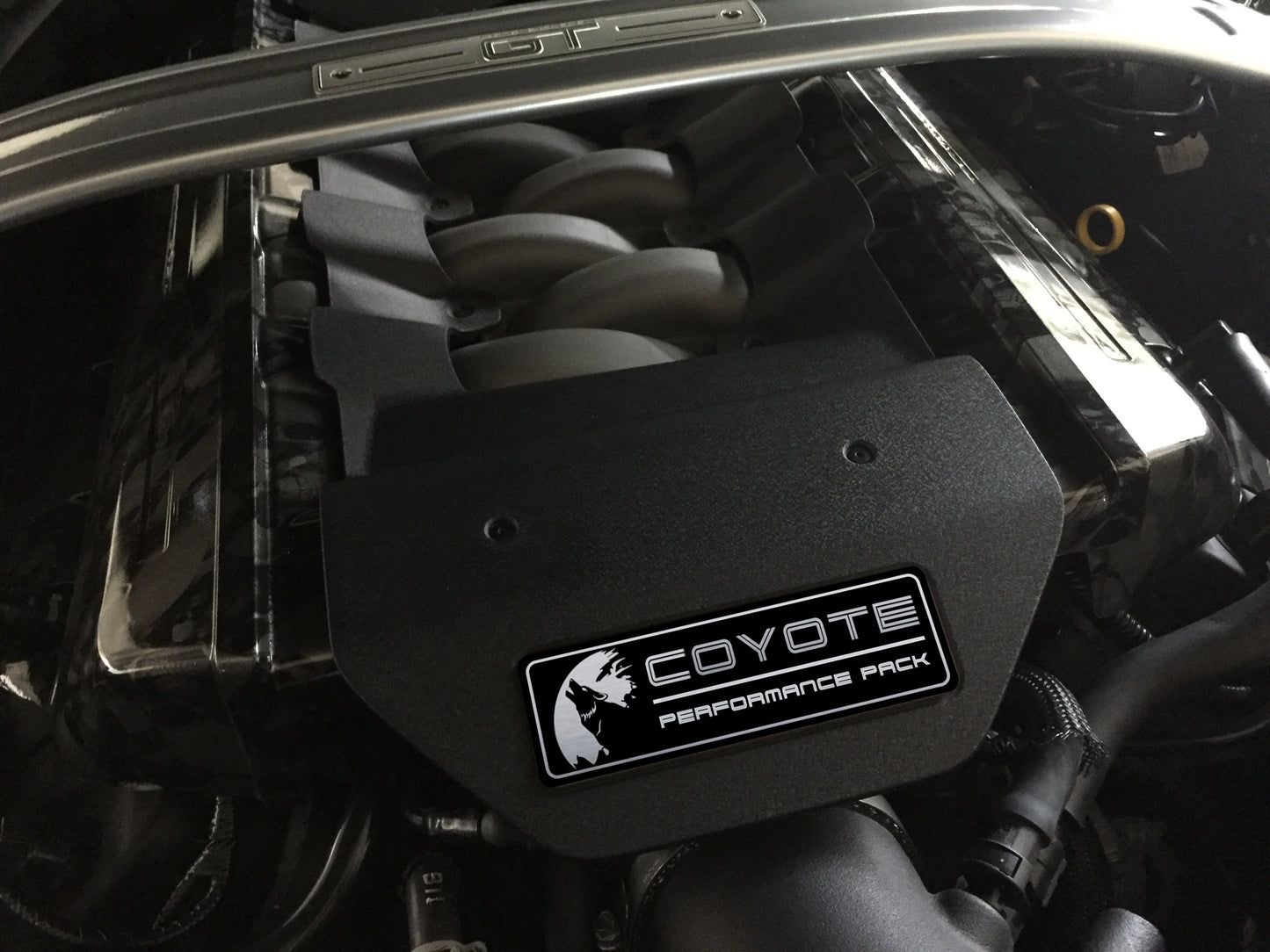 Aluminum Engine Cover Plate [S7] Coyote Performance Pack (2015-2017 Mustang)