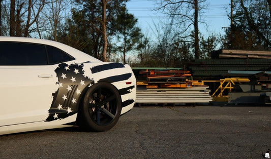 Tattered American Flag Body Graphics (2010-2023 Camaro)